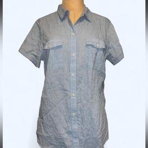 Eddie Bauer Light Blue Casual Button Down Shirt